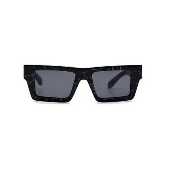 NEW OFF-WHITE SUNGLASSES NASSAU 107 WOMEN SQUARE BLACK EYEWEAR OERI017 1107 - Picture 3 of 4